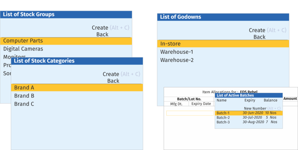 Inventory Management in Tally Prime